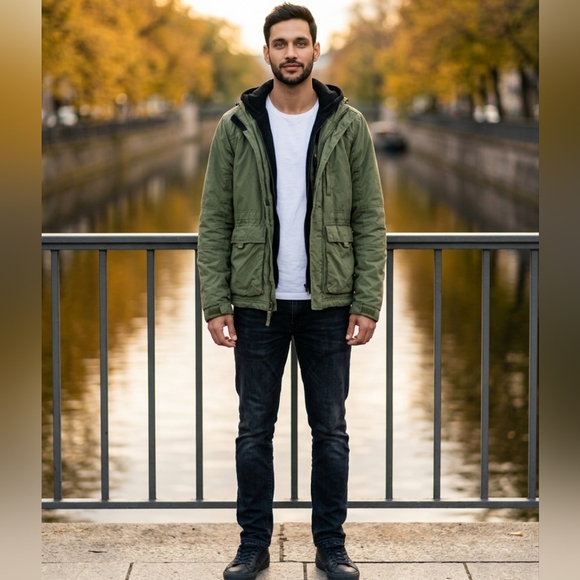 Abercrombie & Fitch Other - Abercrombie & Fitch Vintage Green Military Field Jacket Tactical Utility Unisex